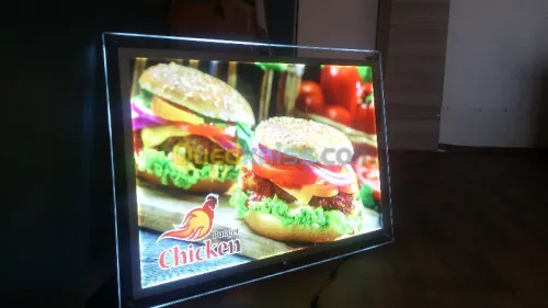 Menu tableau lumineux