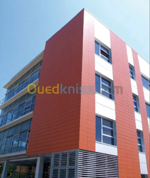 Monocouche alucobond façade ventiller