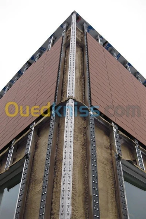 Monocouche alucobond façade ventiller