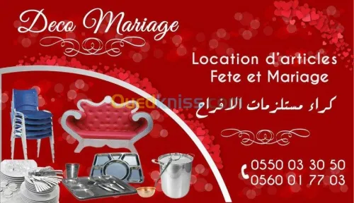 Location Déco,Fête & Mariage 