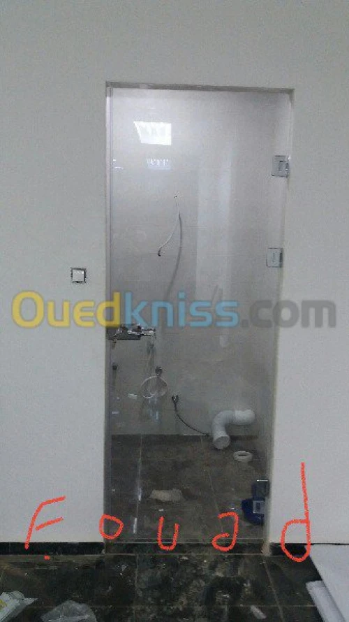 menuiserie aluminium et verre trempé 