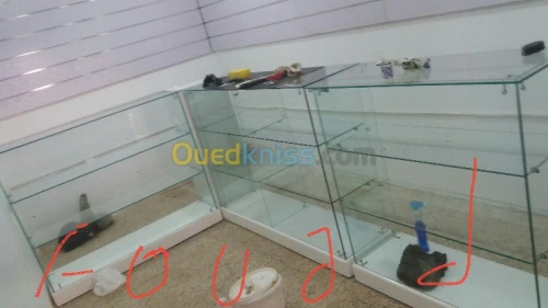 menuiserie aluminium et verre trempé 