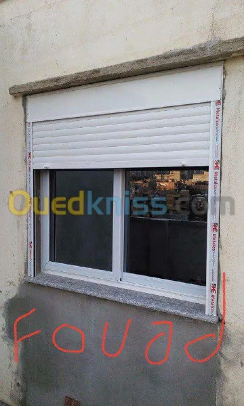 menuiserie aluminium et verre trempé 