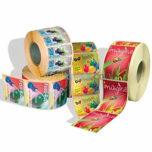 Impression etiquette adhésive