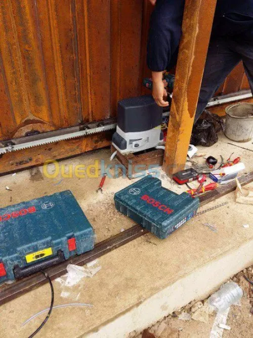 réalisation Rideaux électriques et portails 