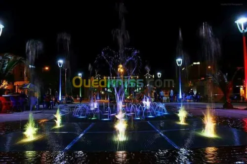 Réalisation et équipement de jet d'eau