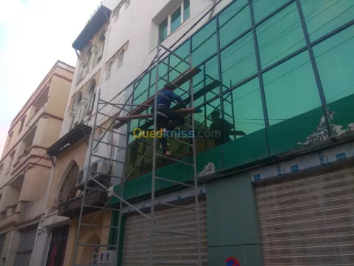  Alucobande et façade double vitrage