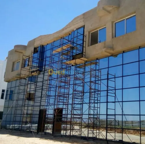  Alucobande et façade double vitrage