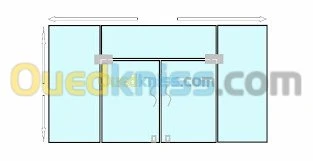 fourniture et pose Porte Verre trempé 