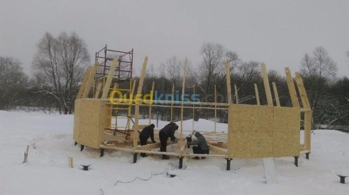 construction de maison en bois