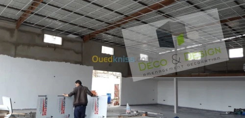 Aménagement faux plafond et allucobond