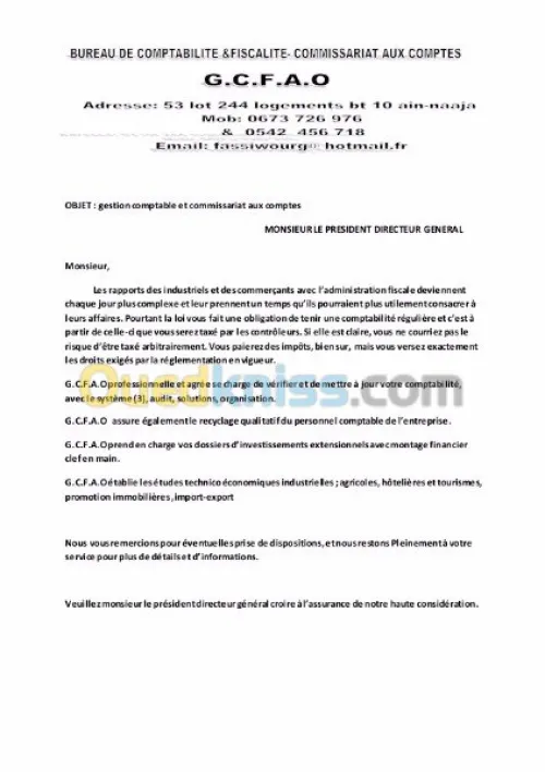 Gestion comptable et fiscale