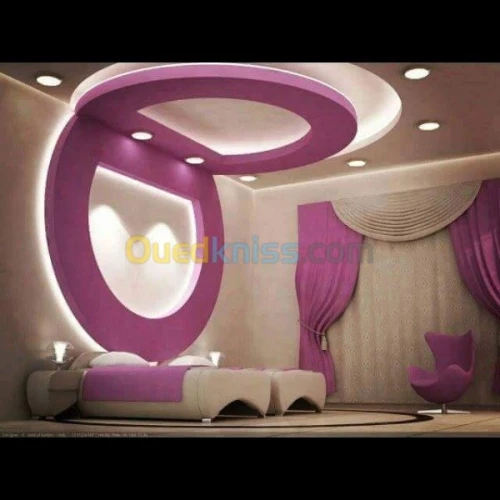 Placoplatre faux plafond BA13 et PVC