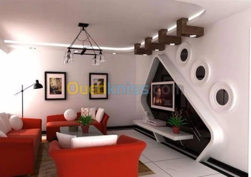 pose placo plâtre, PVC, plaques 60x60