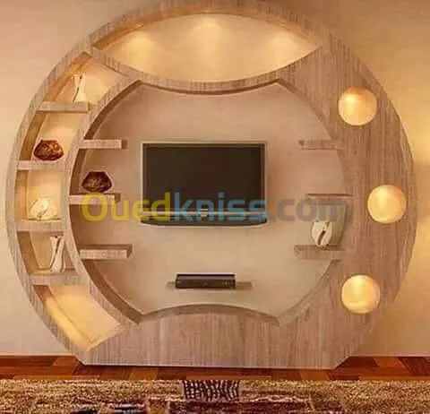 pose placo plâtre, PVC, plaques 60x60