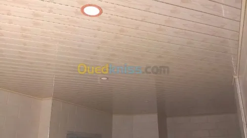 pose placo plâtre, PVC, plaques 60x60