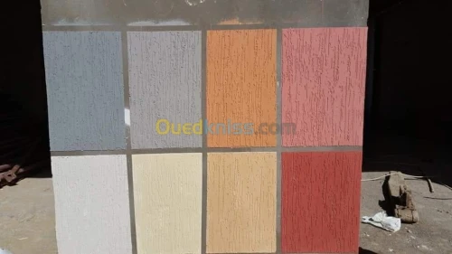monocouche peinture griffé  façade 