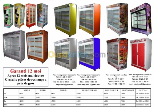 frigo sur mesure pour supérette 
