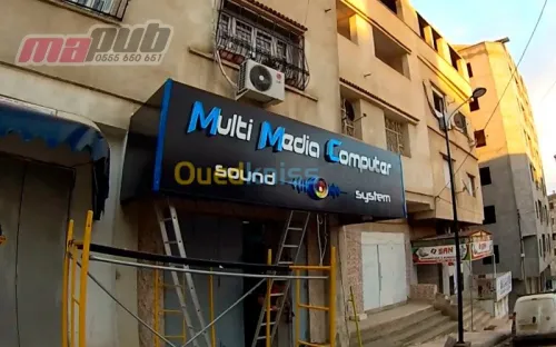 lettres boitier, led, alucobond