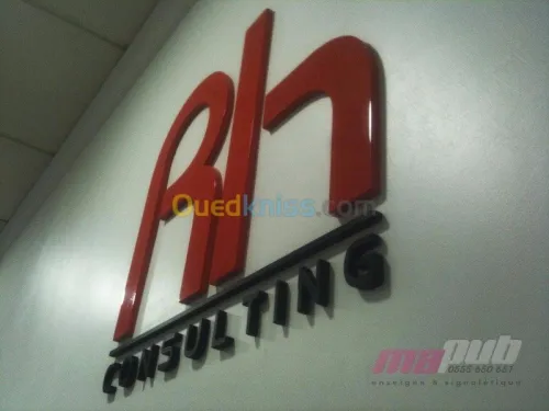 lettres boitier, led, alucobond