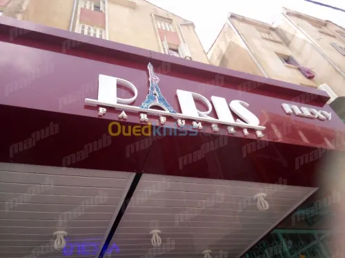 lettres boitier, led, alucobond