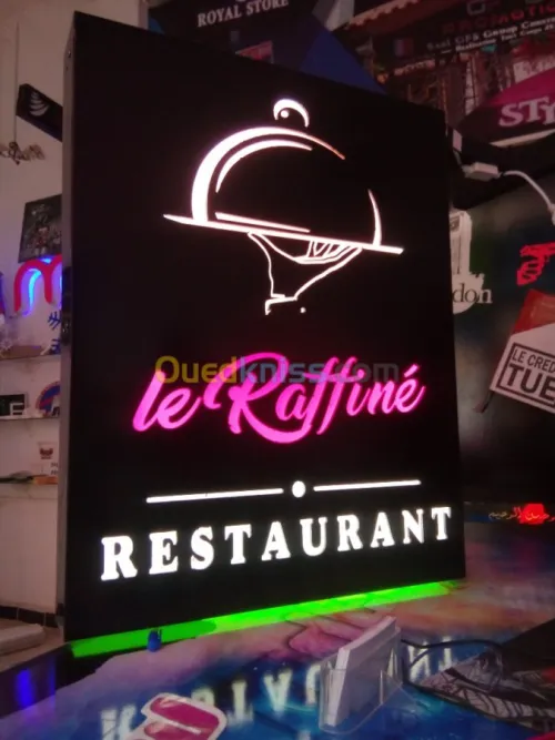 lettres boitier, led, alucobond