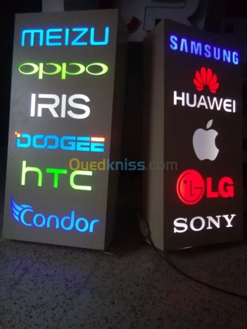 lettres boitier, led, alucobond