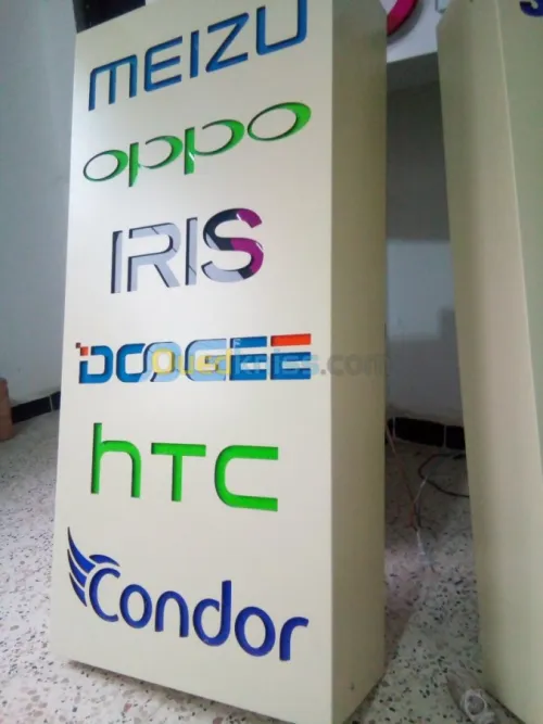 lettres boitier, led, alucobond