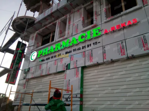 lettres boitier, led, alucobond