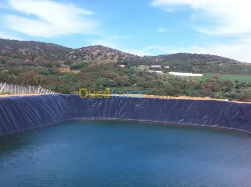 fourniture et pose geomembrane PEHD .