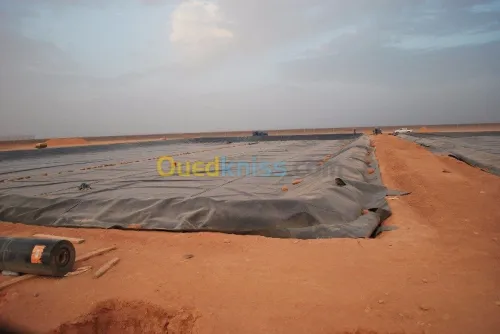 fourniture et pose geomembrane PEHD .