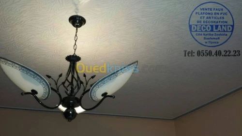 Montage faux  plafond pvc