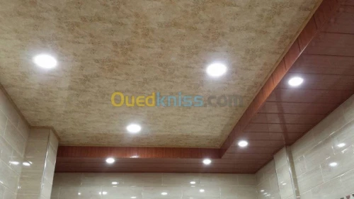 Montage faux  plafond pvc