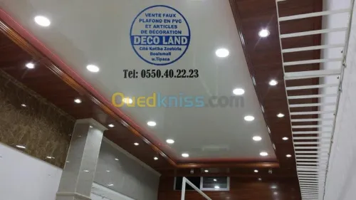 Montage faux  plafond pvc