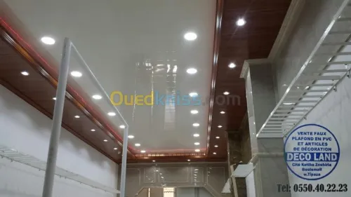 Montage faux  plafond pvc