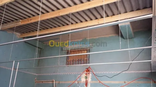 Montage faux  plafond pvc