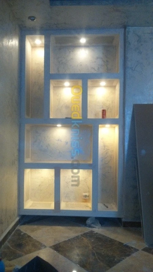 Décoration en plaque de platre ba 13