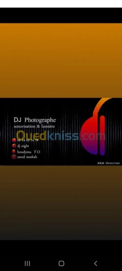 DJ et Camerawoman + photo