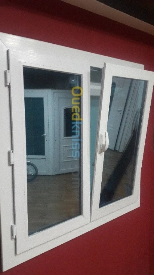 la menuiserie en système pvc porte 