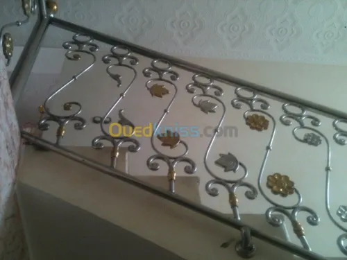 Fabrication de rampes d'escalier inox