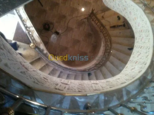 Fabrication de rampes d'escalier inox