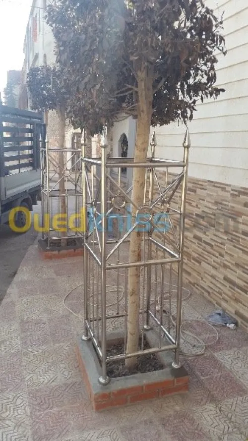Fabrication de rampes d'escalier inox