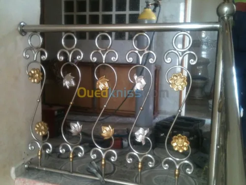 Fabrication de rampes d'escalier inox