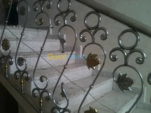 Fabrication de rampes d'escalier inox