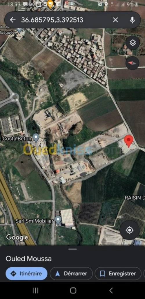 Location Terrain Boumerdes Ouled moussa