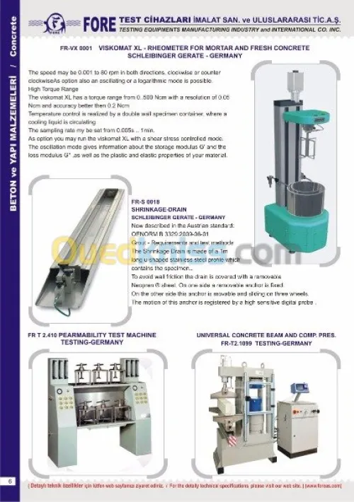 MANUFACTURING INDUSTRY HIGH TESTING TE