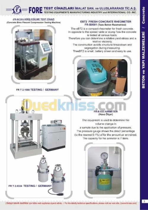 MANUFACTURING INDUSTRY HIGH TESTING TE