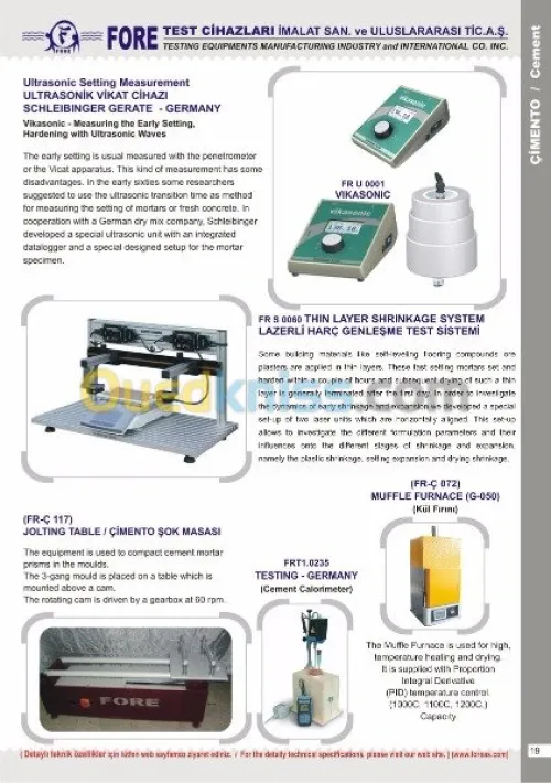 MANUFACTURING INDUSTRY HIGH TESTING TE