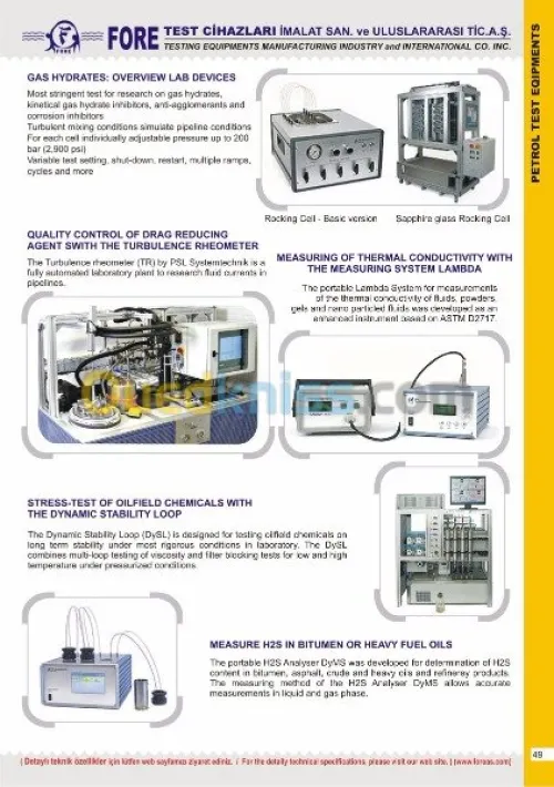 MANUFACTURING INDUSTRY HIGH TESTING TE