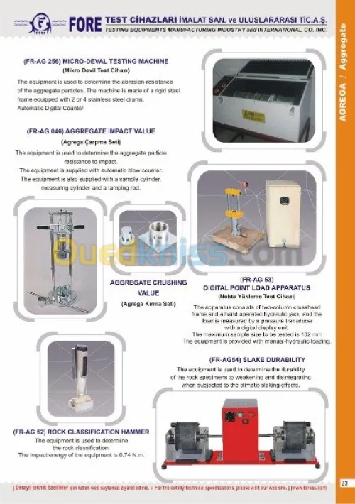 MANUFACTURING INDUSTRY HIGH TESTING TE